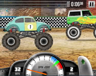 Racing monster trucks 3D auts